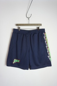 極美品 正規18SS SUPREME シュプリーム Bolt Basketball Short ボルト バスケットボール ショーツ メッシュ ショート パンツ M紺本物907N▲