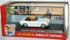 スピルー と ファンタジオ 1/43 Honda S800 Cabriolet ホンダ カブリオレ Les voitures de Spirou et Fantasio Atlas タンタン Tin Tin