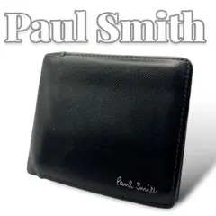 PaulSmith レザー ブラック 折り財布 メンズ 6483