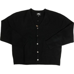 STUSSY ステューシー Brushed Cardigan Black カーディガン 黒 Size 【XL】 【新古品・未使用品】 20806767