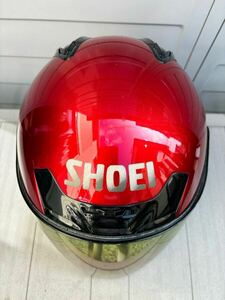  【希少】SHOEI ショーエイ J-FORCE Jフォース2 RED レッド Lサイズ 59-60㎝ 1998年製 日本製 初代 J-FORCE2 ジェットヘルメット