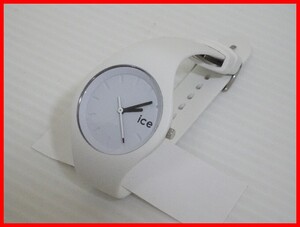 ice watch アイスウオッチ　000 992　10気圧防水　ホワイト　ラバーベルト　161　中古　2412★M-2264