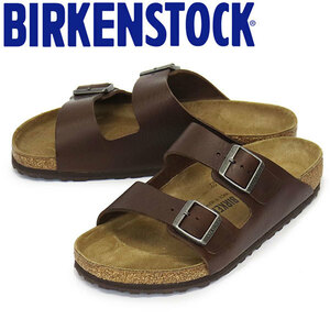 BIRKENSTOCK (ビルケンシュトック) 1023117 ARIZONA GRIP アリゾナグリップ レザーサンダル VT.WD.ROAST レギュラー幅 BI241 41-約26.5cm