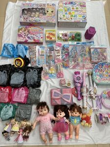 送料無料！動作未確認、ジャンク現状品！プリキュア、人形など女の子おもちゃ＆グッズ大量セットです！！　y0017