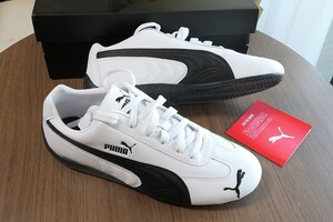 新品 Puma Speedcat プーマ スピードキャット レザー 表革 プーマホワイト/プーマブラック 26.5センチ 26.5cm 8.5