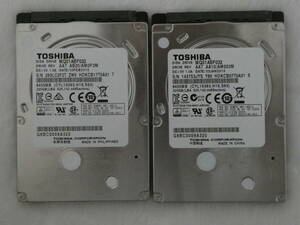 ★320GB HDD 2個セット TOSHIBA MQ01ABF032 SATA 送料無料