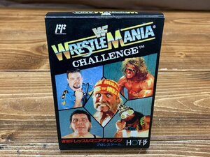 【HR-6961】FC WRESTLE MANIA CHALLENGE WWF レッスルマニアチャレンジ　プロレスゲーム ファミコンソフト 箱説付 同梱可【千円市場】