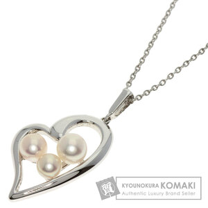 MIKIMOTO ミキモト パール 真珠 ネックレス シルバー レディース 中古