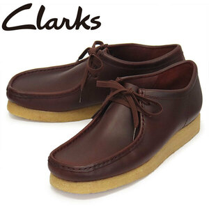 Clarks (クラークス) 26179192 Wallabee ワラビー メンズシューズ Deep Red Leather CL123 UK9-約27.0cm