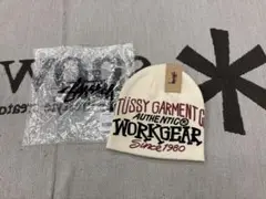 STUSSY SKULLCAP WORKGEAR PRINT Bone