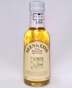 【全国送料無料】GLEN KEITH 12years old Single Highland Malt Scotch Whisky　43度　50ml【グレンキース 12年】