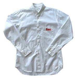 【新品】COMME des GARCONS SHIRT ブロードシャツ S コムデギャルソン 白 ホワイト fire