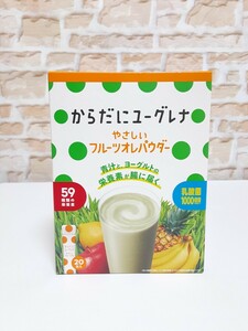 ユーグレナ　青汁　乳酸菌　パウダータイプ　スティック　フルーツオレ20包【箱無し パケット発送】