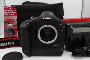 ＜＜新品充電器（社外品）&別売バック付き！！＞＞【良品】CANON キヤノン デジタル一眼レフカメラ EOS-1DMK3 EOS-1D MARK III #LE2024539