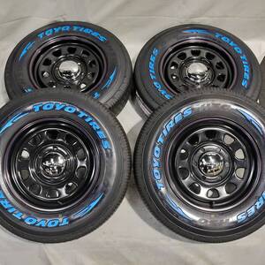 デイトナ ブラック 15-6.5J 6H139.7 ＋40 TOYO H30 195/80R15 ハイエース200系 レジアスエース200系 01-0019