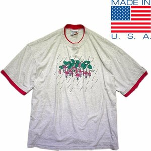 1点物◆ビンテージUSA製ビッグサイズ2XLプリントTシャツ古着メンズレディースOKアメカジブランド90sストリート/スポーツ/中古レトロ558711