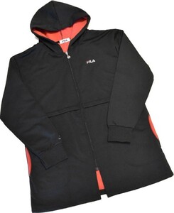 美品*FILA フィラ*黒系*レディース*フルジップパーカー*アウター*トレーニング*ランニング*釣り*キャンプ*L*154㎝～162㎝*春秋冬