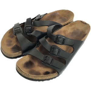 BIRKENSTOCK ビルケンシュトック Florida フロリダレザーストラップサンダル ブラック 26.5cm ITCGMN7IFIN4