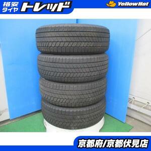 4本 2021年製 中古 スタッドレス タイヤ ブリヂストン BLIZZAK VRX3 215/60R17 96Q ヴェルファイア アルファード エルグランドなどに