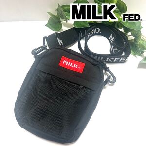 【極美品】MILK FED. ショルダーバッグ サコッシュ ブラック 黒