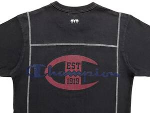 eYe コムデギャルソン ジュンヤワタナベ マン × チャンピオン AD2006 再構築 Tシャツ 半袖 メンズ S ブラック