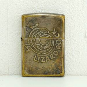 NC243 火花〇 ZIPPO ジッポー 中古品 マルボロアドベンチャーリザードロック Marlboro 1994年製造 ヴィンテージ 真鍮 検Y