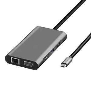 【訳有未使用】10 in 1タイプCハブ、3.0 USB HDMI VGA USBハブの……_C_1290