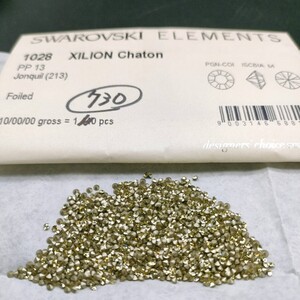 ☆ほぼ未使用 SWAROVSKI スワロフスキー ヴィンテージ ルース 約700個 1028 13PP 10gross Jonquil 213 ジョンクイル 裸石 グルーデコ R-85