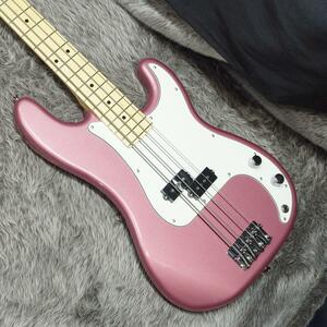 Fender Made In Japan Hybrid II Precision Bass MN Burgundy Mist Metallic with Matching Head