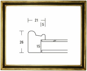 デッサン用額縁 木製フレーム 溝型 カンソンサイズ
