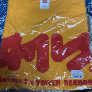 即決 スプラトゥーン2 × TOWER RECORDS T-shirt 黄 XLサイズ新品