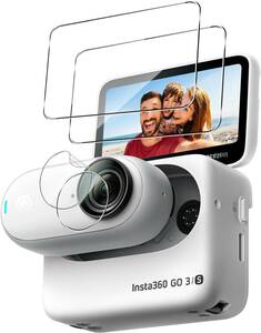 Insta360 Go 3S 対応 保護フィルム 【2+2枚セット】FOR Insta360 Go 3S フィルム（2枚）+ カメ