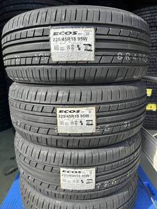 【法人宛限定送料無料】YKM45R18-19　ヨコハマ　225/45R18 95W　ECOS ES31　4本セット　2022年製