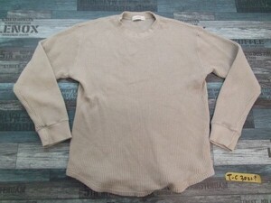 green label relaxing UNITED ARROWS ユナイテッドアローズ メンズ コットン ワッフルニットソー M グレージュ