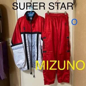 SUPER STAR MIZUNO ミズノ ジャージ上下セット セットアップ トラックジャケット トレーニングウェア 陸上 サッカー ゴルフ ベースボール