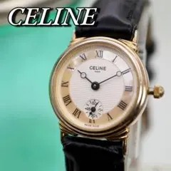 CELINE シェル スモセコ ラウンド ゴールド レディース腕時計 066