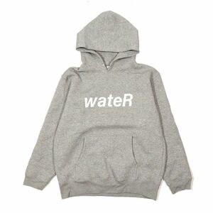 リトゥ retaW × FRAGMENT DESIGN wateR プリント hoodie コラボパーカー スウェット プルオーバー グレー L メンズ