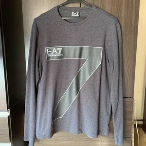 EA7 エンポリオアルマーニ　長袖カットソー　ロンT グレー　Mサイズ　美品　EMPORIO ARMANI