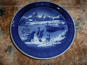 1998 ROYAL COPENHAGEN と表示のあるクリスマスプレート飾り皿