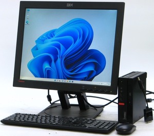 Lenovo ThinkCentre M710q 10MQ-A0CMJP ■ 20インチ 液晶セット ■ i5-6400T/4G/SSD128/省スペース/最新OS搭載/Windows 11 デスクトップ