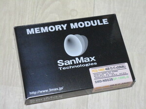 ★SanMax DDR3L PC3-14900 4GB 2枚組 合計：8GB【SMD-N8G28SP-18ML-D】ノート用