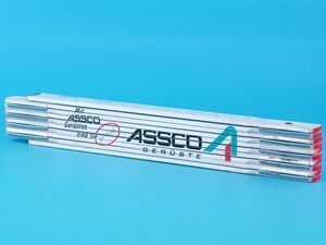 ドイツ ビンテージ定規 折尺 木製 ASSCO