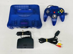 【動作確認済み・送料無料】Nintendo 64 ミッドナイトブルー 本体 コントローラー ACアダプタ AVケーブル NUS-001 ニンテンドー