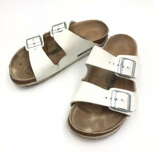 □BIRKENSTOCK ARIZONA サンダル 35/22.5cm 白 ビルケンシュトック レディース アリゾナ ドイツ製 複数落札同梱OK B240701-5