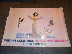 (593)DREAMS COME TRUE　超特大ポスター　The Monster　ドリカム・ドリームズカムトゥルー　吉田美和　約１０２ｃｍ×１４５cm
