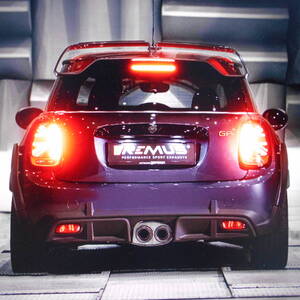 ★★レムス純正品 ミニ ＪＣＷ ＧＰ（Ｆ５６）（２０－）Φ１０２カーボンアングルＷ ００２６ ７０ＣＳＲ マフラー 車検非対応⑳★