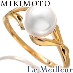 ミキモト パールリング 指輪 真珠 K18 11号 MIKIMOTO 中古 プレラブド 返品OK