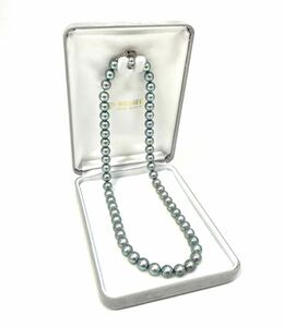 ⑤ 本真珠 パールネックレス SILVER 刻印 約 7.2mm ケース付き 冠婚葬祭 アクセサリー