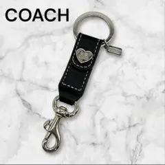 ✨️極美品✨️COACH チャーム キーリング ハート ブラック