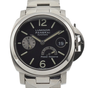 パネライ PANERAI PAM00126 ルミノール パワーリザーブ スモールセコンド デイト 自動巻き メンズ 良品 箱・保証書付き I#136768